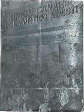 2 Grabados del imprenta del partido político canario UC Union Canaria año 1977 comprar usado  Enviando para Brazil