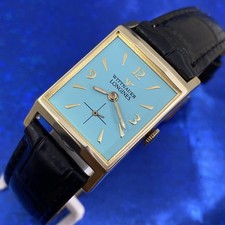 Usado, Vintage 1950’s Man’s WITTNAUER LONGINES Deslumbrante Mostrador Azul Manutenção e GARANTIA comprar usado  Enviando para Brazil