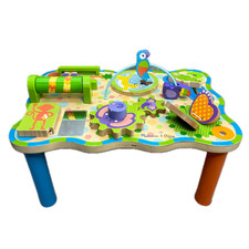 Conjunto de mesa Melissa & Doug primeira peça atividade selva mesa de madeira brinquedo infantil comprar usado  Enviando para Brazil