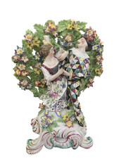 Statuina porcellana scaramouch usato  Torino