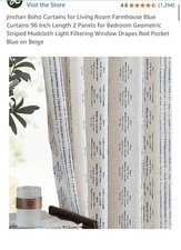 Boho curtains blue for sale  Gilbert