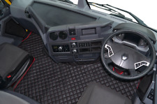 Usado,  CONJUNTO DE TAPETES DE ASSOALHO DE COURO ECOLÓGICO PARA CAMINHÃO - PRETO/VERMELHO FIT RENAULT T RANGE - PISO PLANO comprar usado  Enviando para Brazil