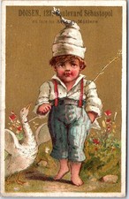 Chromo gardeur oie d'occasion  France