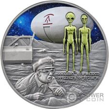 Moeda de prata SOCORRO UFO INCIDENT 2 oz 2000 francos Camarões 2025, usado comprar usado  Enviando para Brazil