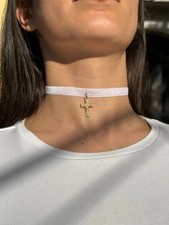 Collana choker nastro usato  Senago