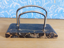 Porta cartas de metal de mármol Art Déco / Decoración de escritorio vintage comprar usado  Enviando para Brazil