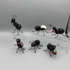 Antigo Conjunto de 6 Decoração de Mesa de Piquenique de Metal Formigas Transportando Frutas Chef Humorizado, usado comprar usado  Enviando para Brazil