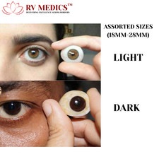 PROTÉTICA OCULAR MARROM ESCURA ARTIFICIAL OLHO PACOTE COM 5 OLHOS comprar usado  Enviando para Brazil