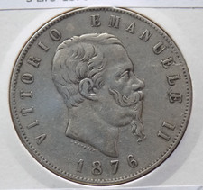 Lire 1876 zecca usato  Montione