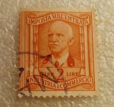 francobollo imposta sull entrata 1 lira usato francobollo imposta sull entrata 1 lira usato Sale