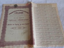 Certificat actions vintage d'occasion  Bais