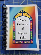 Peace Lutheran Pigeon Falls Wisconsin Cookbook 254 Pages Spiral Scandinavian comprar usado  Enviando para Brazil