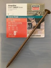 24 - SIMPSON STRONG TIE SDWS PARAFUSO DE MADEIRA, 8”, GRAU EXTERIOR Envio no Mesmo Dia! comprar usado  Enviando para Brazil