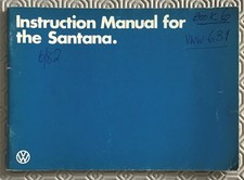 Manual de instruções do proprietário do carro Volkswagen VW SANTANA JUN 1982 #000.5630.35.20 comprar usado  Enviando para Brazil