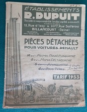 Catalogue 1953 dupuit d'occasion  Saintes