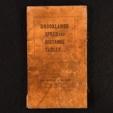 c1931 Brooklands Racing Circuit Speed and Distance Tables Very Scarce, usado comprar usado c1931 Brooklands Racing Circuit Speed and Distance Tables Very Scarce, usado comprar usado  Enviando para Brazil