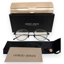 Óculos Giorgio Armani AR 6138TM 3341 azul fosco sobre preto 49mm com estojo comprar usado  Enviando para Brazil
