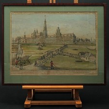 Incisione Color Leopoldina Università Wroclaw Gg. Balthasar Probst 1.Z na sprzedaż  Wysyłka do Poland