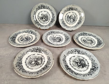 Lot assiettes dessert d'occasion  Yffiniac