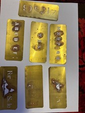 brass embossing stencil for sale brass embossing stencil for sale COLCHESTER