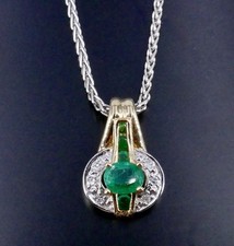 Pendentif émeraudes diamants d'occasion  L'Isle-sur-la-Sorgue