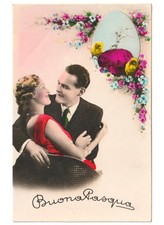 1940 cartolina coppia usato  Italia