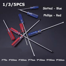 Mini chave de fenda 3mm 4mm 5mm pontas azul claro vermelho cabo plástico com fenda/Phillips comprar usado  Enviando para Brazil