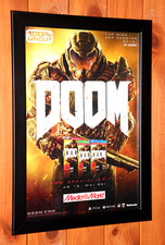 Videogame DOOM PS4 Xbox One PC Windows raro pequeno pôster/página de anúncio emoldurada., usado comprar usado  Enviando para Brazil