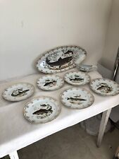 Service poisson assiettes d'occasion  Sauveterre-de-Guyenne