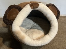 Adorável Cama de Pelúcia para Cachorro ou Gato – Macia, Estilo Caverna Fechada | 17”x14” | Casa para Animais de Estimação comprar usado  Enviando para Brazil