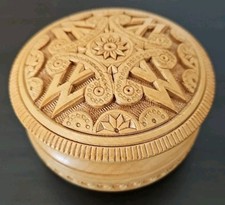 Carved round wooden for sale  Petaluma