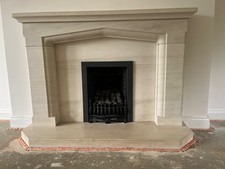 Limestone fireplace surround for sale  FERNDOWN