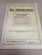 Kfz anhängerbrief fahrzeugbri gebraucht kaufen  Wernigerode