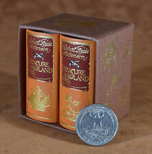 MINIATURE BOOK  Robert Louis Stevenson,  Treasure Island comprar usado  Enviando para Brazil