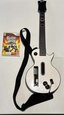 Usado, Nintendo Wii GUITAR HERO branco Gibson Les Paul alça de controle de guitarra e jogo comprar usado  Enviando para Brazil