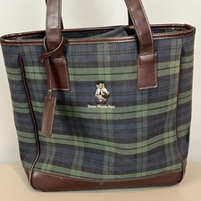 Usado, Bolsa de mão xadrez Teenie Weenie urso verde azul tartan bolsa de ombro tote comprar usado  Enviando para Brazil