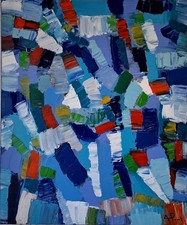 ALEXANDRE PONS/Abstrait contemporain  pièce unique format 65x54 cm na sprzedaż  Wysyłka do Poland