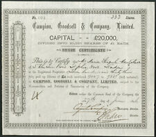 Campion goodsell co. for sale  SHREWSBURY