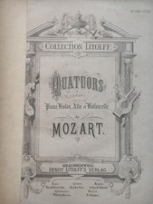Mozart quatuors piano d'occasion  Provins