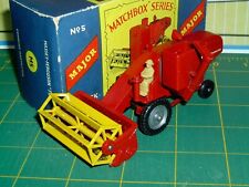 Cosechadora Lesney Matchbox M5-A1 Massey-Ferguson casi nueva y caja B original segunda mano  Embacar hacia Argentina