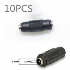10 peças 2,1 mm X 5,5 mm DC cabo de alimentação CCTV acoplador fêmea para adaptador de tomada fêmea, usado comprar usado  Enviando para Brazil