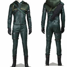 Quente! Fantasia Cosplay Oliver Queen Flecha Verde Terno Completo Qualquer Tamanho, usado comprar usado  Enviando para Brazil