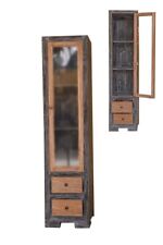Escaparate Vestidor Madera de Teca Bi Color Natural Y Negro con Cajones Y Puerta segunda mano  Embacar hacia Mexico