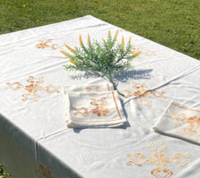 Vintage tablecloth white for sale  BRADFORD