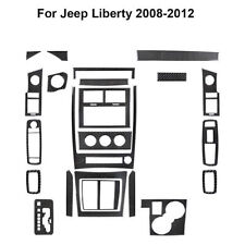 Kit completo de adesivo de acabamento de capa interior de fibra de carbono 24 peças para Jeep Liberty 2008-12, usado comprar usado  Enviando para Brazil