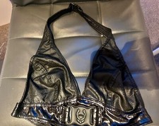 Metallic black faux for sale  LONDON
