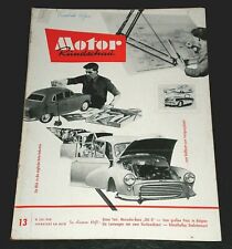 Motor Rundschau 13/58 Mercedes 180 D,BMC,GP Belgien,BMW 600 Schiebedach,MB LP333 comprar usado  Enviando para Brazil