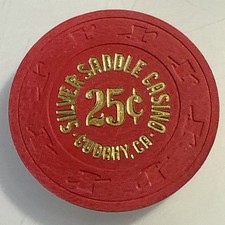 SELA PRATA CASSINO $.25 FICHA DE CASSINO CALIFÓRNIA FRETE COMBINADO comprar usado  Enviando para Brazil