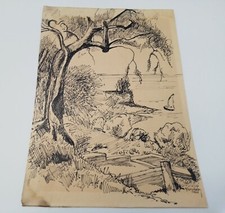 Dessin paysage encre d'occasion  Paris I