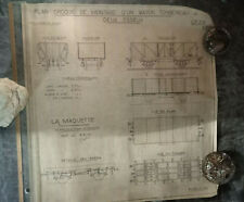 Ancien plan maquette d'occasion  Tours-